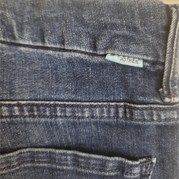 MOTHER LOOKER STRIPE ANKLE HERE KITTY GLITTER RACER SKINNY JEANS 26 - Picture 9 of 12